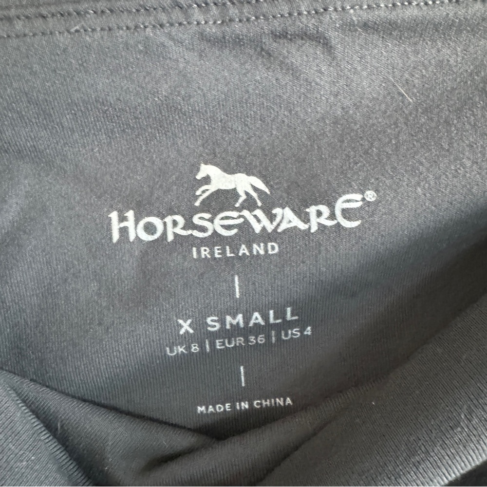 HORSEWARE FASHION RIDING TIGHTS SILICON charcoal navy XS - Picture 4 of 4